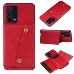 Per OPPO RealMe X7 Pro Ultra Double Fibbia PU + TPU Cassa protettiva magnetica antiurto con slot e supporto per carte (rosso)