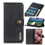 Per Asus Zenfone 8 Khazneh Texture di vacchetta in pelle orizzontale in pelle flip con titolare e slot per schede e portafoglio (nero)