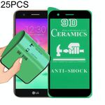 Per LG K10 25 PCS Full Screen full Schermo intero Pellicola in ceramica