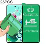 Per LG K95 5G 25 PCS 9D Full Screen full Glue Pellicola in ceramica