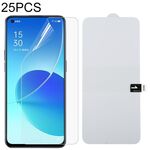 Per OPPO RENO6 5G 25 PCS Pellicola di idrogel a prova di esplosione a schermo intero