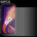 Per Ulefone Armor 11T 5G / Armor 11 5G 50 PCS 0.26mm 9H 2.5D Pellicola in vetro temperato