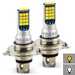 2 PCS V6 H4 DC9-36V 30W 3000LM IP65 Auto LED Doppio colore Fendinebbia con lampada SMD-2525 30LEDS