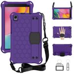 Per Samsung Galaxy Tab A 8.0 & S Pen (2019) P200 / P205 DESIGN DESIGN EVA + PC Cassa protettiva antiurto a quattro angoli con cinturino (viola + nero)