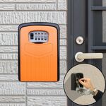Cassetta di sicurezza per armadietto da parete con serratura con password grande Scatola di sicurezza per villa (arancione)