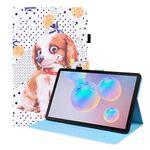Per Samsung Galaxy Tab S8 / GALAXY TAB S7 2020 SM-T870 / SM-T875 Caso di cuoio a flip orizzontale orizzontale con supporto e carta Slot & Photo Frame (Little Flower Dog)