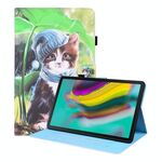 Per Samsung Galaxy Tab S5E 10.5 SM-T720 / SM-T725 Caso di cuoio orizzontale a flip orizzontale con supporto e carta Slot & Photo Frame (Bib Kitten)