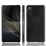Per Sony Xperia ACE II antiurtiso texture texture texture PC + custodia PU (nero)