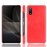 Per Sony Xperia ACE II antiurto antiurto texture texture pc + custodia PU (rosso)