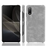 Per Sony Xperia ACE II Antitimo antiurto Texture PC + Custodia in PU (grigio)