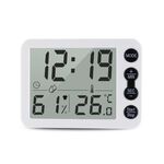 TS-9606-WB Allarme di grande schermo Timer Timer Temperatura Temperatura Misuratore (Bianco Nero) (Bianco + Nero)