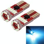 MZ 2 PCS DC 12V 2W 240LM 5500K T10-4014-15SMD Larghezza della lampada per auto Luce di ingombro Luci di parcheggio （Luce blu ghiaccio）
