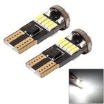 MZ 2 PCS DC 12V 2W 240LM 5500K T10-4014-15SMD Larghezza della lampada per auto Luce di ingombro Luci di parcheggio (luce bianca)