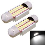 2 PCS Festone 36mm 2W 160LM Luce bianca 16 LED SMD 4014 Senza errori Luci targa Lampadina per auto