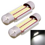 2 PCS Festone 39mm 2W 200LM Luce bianca 20 LED SMD 4014 Senza errori Luci targa Lampadina per auto