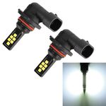 2 PCS 9005 DC9-16V / 3.5W / 6000K / 320LM Fendinebbia per auto 12LED Lampade SMD-ZH3030, con corrente costante (luce bianca)