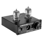 LINEPAUDIO A962 HiFi 6J9 Amplificatore per cuffie di potenza con tubo a vuoto Scheda audio ASIO USB (nera)