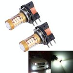 2 PCS H15 10W 1300 LM 6500K 28 LED SMD-3030 Fendinebbia per auto, CC 12V (luce bianca)
