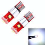 2 PCS T10 800 LM 6000K 10W CREE 3 LED Luce di ingombro a luce bianca DC 12V.