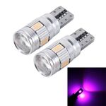 2PCS T10 3W 6 SMD 5630 LED Lampada per luci di ingombro per auto Canbus senza errori, DC 12V
