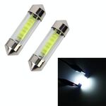 10 PCS 36mm 1W 6000K Lampada a cupola per auto a luce bianca Lampada da lettura a LED, CC 12V