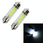 10 PCS 39mm 1W 6000K Lampada a cupola per auto a luce bianca Lampada da lettura a LED, CC 12V