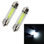 10 PCS 41mm 1W 6000K Lampada a cupola per auto a luce bianca Lampada da lettura a LED, CC 12V