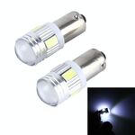 2 PCS BA9S 3W 250 LM 5500K Lampada per luce di ingombro per auto con 6 lampade a LED SMD-5630, DC 12V (luce bianca)
