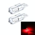 2 PCS T10 5W 8 SMD-3030 LED Lampada per luci di ingombro per auto, CC 12V (luce rossa)