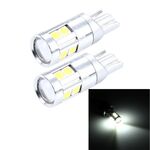 2 PCS T10 5W 8 SMD-3030 LED Lampada per luci di ingombro per auto, CC 12V (luce bianca)
