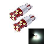 2 PCS T10 2.5W 200 LM 6000K 9 SMD-3030 LED Luci di ingombro per auto Lampada, DC 12V (luce bianca)