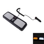 Alta qualità DC 12V, 9W LED Parasole per auto impermeabile Luce gialla + Luce bianca Luci di avvertimento Luci di emergenza stroboscopiche Luce lampeggiante con 12 tipi di modelli di flash