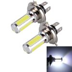 2 PCS H4 20W 1250LM 6000K 5 LED COB Fendinebbia per auto, CC 12V (luce bianca)