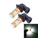 2 PCS 9005 15W 1300 LM 6500K 28 SMD-3030 LED Fendinebbia per auto, CC 12V (luce bianca)