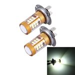 2 PCS H7 15W 1300 LM 6500K 28 SMD-3030 LED Fendinebbia per auto, DC 12V (luce bianca)