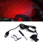 5V Tetto Soffitto Decorazione Auto Luce Rossa Cielo Stellato Luci Notturne Atmosfera Proiettore Lampada Meteora, Costantemente Luminoso