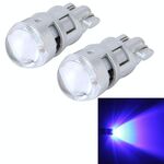 10 PCS T10 1W 50LM Luce di ingombro per auto con lampada SMD-3030, CC 12V (luce blu)