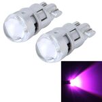 10 PCS T10 1W 50LM Luce di ingombro per auto con lampada SMD-3030, CC 12V (luce rosa)