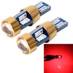 2 PCS T10 3W Luce di ingombro per auto senza errori con lampada a LED 19 SMD-3030, CC 12V (luce rossa)