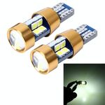 2 PCS T10 3W Luce di ingombro per auto senza errori con 19 lampada LED SMD-3030, CC 12V (luce bianca)