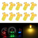 10 pezzi 2W T3 Casetto a cuneo LED LED LED CROVAGGIO INDICATORE INDICATOR LAMPAGNA LIMA (AMBRA)