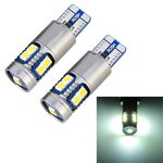2 PCS T10 / W5W / 168/194 DC12V 2.2W 6000K 180LM 9LEDs SMD-3030 Luce di ingombro per auto, con decodificatore