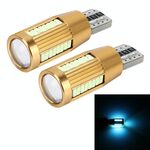 2 PCS T10 2W Luce di ingombro per auto a corrente costante con 38 lampade SMD-3014, CC 12-16 V (luce blu ghiaccio)