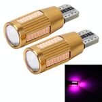 2 PCS T10 2W Luce di ingombro per auto a corrente costante con 38 lampade SMD-3014, CC 12-16 V (luce rosa)