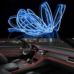 Striscia LED flessibile a luce fredda da 3 m per la decorazione dell'auto (luce blu)