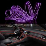 Striscia LED flessibile a luce fredda da 3 m per la decorazione dell'auto (luce viola)