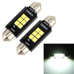 2 PCS 41mm DC12V / 2.5W / 6000K / 170LM 6LEDs SMD-3030 Lampada da lettura per auto Dome Light