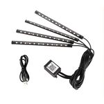 4 in 1 Auto universale USB 8-Colour App Control Atmosfera Lampada decorativa della luce, con lampade da 12LEDS Lunghezza del cavo: 1,5 m