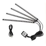 4 in 1 Auto universale USB APP a 8 colori Atmosfera LED Atmosphere Lampada decorativa della luce, con lampade del 18LEDS Lunghezza del cavo: 1,5 m