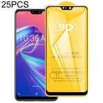 25 PCS 9D Pellicola in vetro temperato a schermo intero con colla piena per Asus Zenfone Max Pro (M2) ZB631KL